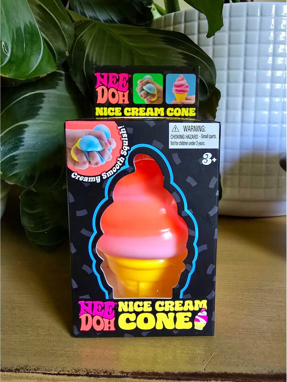 NIB Authentic Schylling Needoh Nice Cream Cone ORANGE